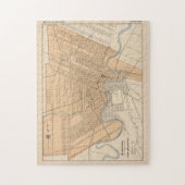 ヴィンテージウィニペグ・カナダの地図（1906年） ジグソーパズル (縦)