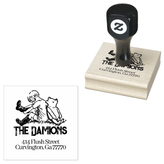 ヴィンテージウィニーポーカスタムーの住所 ラバースタンプ (押印)