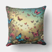 ヴィンテージウィムシーパステル装飾用クッション クッション (裏面)