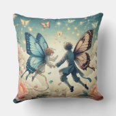 ヴィンテージウィムシーパステル装飾用クッション クッション (裏面)