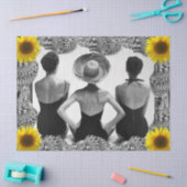 ヴィンテージウィメンズアットビーチティッシュペーパー 薄葉紙 (クラフト)