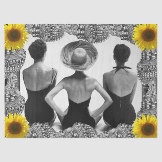 ヴィンテージウィメンズアットビーチティッシュペーパー 薄葉紙 (正面)