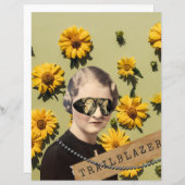 ヴィンテージウィメントレーラブレザーデイジーキッチスクラップブック (正面/裏面)