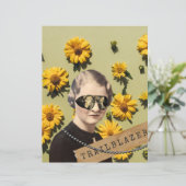 ヴィンテージウィメントレーラブレザーデイジーキッチスクラップブック (スタンド正面)