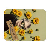 ヴィンテージウィメントレーラブレザーデイジーキッチュ マグネット (横)