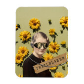 ヴィンテージウィメントレーラブレザーデイジーキッチュ マグネット (縦)