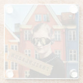 ヴィンテージウィメントレーラーブザーキッチュ変質芸術 ガラスコースター (裏面)