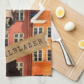 ヴィンテージウィメントレーラーブザーキッチュ変質芸術 キッチンタオル (四つ折り)