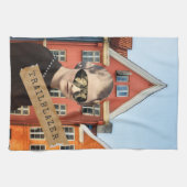 ヴィンテージウィメントレーラーブザーキッチュ変質芸術 キッチンタオル (横)