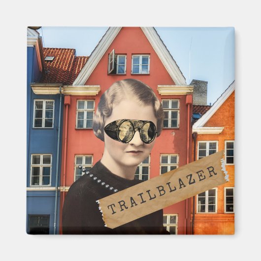 ヴィンテージウィメントレーラーブザーキッチュ変質芸術 マグネット (正面)