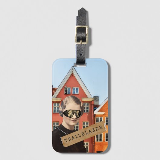 ヴィンテージウィメントレーラーブザーキッチュ変質芸術 ラゲッジタグ (正面縦)