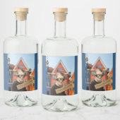 ヴィンテージウィメントレーラーブザーキッチュ変質芸術 リキュールボトルラベル (ボトル)