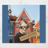 ヴィンテージウィメントレーラーブザーキッチュ変質芸術 リキュールボトルラベル (シングルラベル)