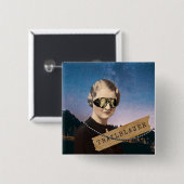 ヴィンテージウィメントレーラーブザーキッチュ変質芸術 缶バッジ (正面&裏面)