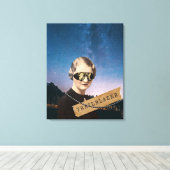 ヴィンテージウィメントレーラーブラザーナイトスカイポップ・アートのアート キャンバスプリント (インサイチュ (ウッドフロア))