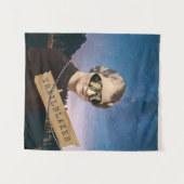 ヴィンテージウィメントレーラーブラザーナイトスカイポップ・アートのアート タペストリー (正面(横))