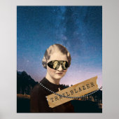 ヴィンテージウィメントレーラーブラザーナイトスカイポップ・アートのアート ポスター (正面)