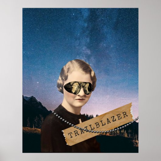 ヴィンテージウィメントレーラーブラザーナイトスカイポップ・アートのアート ポスター (正面)