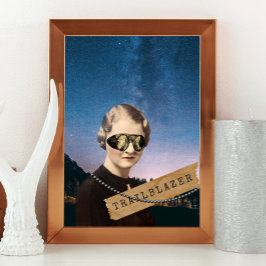 ヴィンテージウィメントレーラーブラザーナイトスカイポップ・アートのアート ポスター