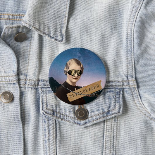 ヴィンテージウィメントレーラーブラザーナイトスカイポップ・アートのアート 缶バッジ (インサイチュ)