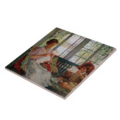 ヴィンテージウィラードメットカーフ妻と娘 タイル (側面)