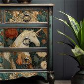 ヴィンテージウィリアムインスパイアモリスユニコーンフローラ 薄葉紙