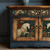 ヴィンテージウィリアムインスパイアモリスユニコーンフローラ 薄葉紙