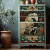 ヴィンテージウィリアムインスパイアモリスユニコーンフローラ 薄葉紙