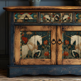 ヴィンテージウィリアムインスパイアモリスユニコーンフローラ 薄葉紙