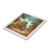 ヴィンテージウィリアムスバーグバージニア タイル (側面)