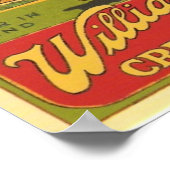 ヴィンテージウィリアムズの新しいクリームトフィー広告 ポスター (角)