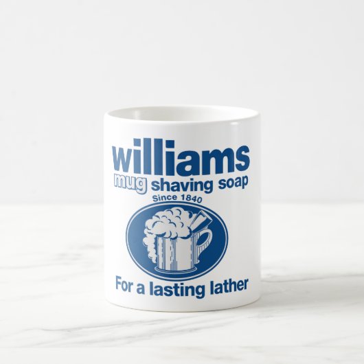ヴィンテージウィリアムズ石鹸シェービングマグの再現 コーヒーマグカップ (中央)
