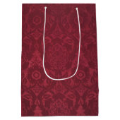 ヴィンテージウィリアムモリスアコーンエンボスベルベット ミディアムペーパーバッグ (裏面)