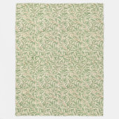 ヴィンテージウィリアムモリスウィローバウ フリースブランケット (正面)