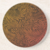 ヴィンテージウィリアムモリスオレンジラークスパーボタニカル コースター (正面)