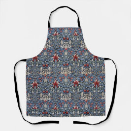 ヴィンテージウィリアムモリスカタムケスヘッド油留赤 エプロン