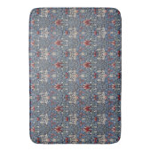 ヴィンテージウィリアムモリスカタムケスヘッド油留赤 バスマット (正面縦)