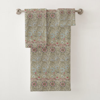 ヴィンテージウィリアムモリスコーンクルフラワー バスタオルセット