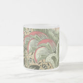 ヴィンテージウィリアムモリスコーンクルフラワー フロストグラスマグカップ (正面右)