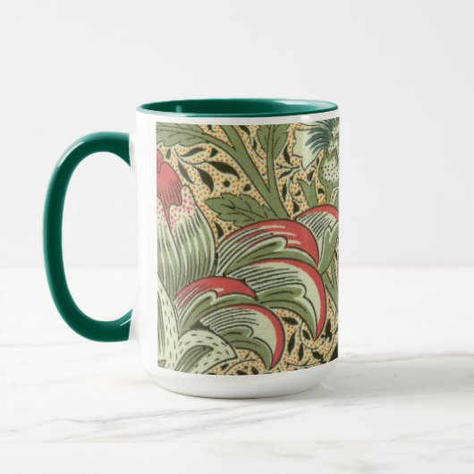 ヴィンテージウィリアムモリスコーンクルフラワー マグカップ (左)