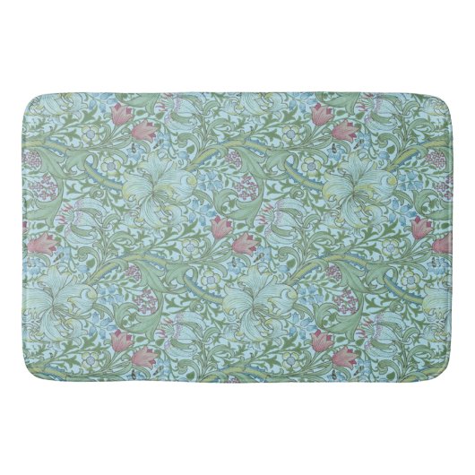 ヴィンテージウィリアムモリスゴールデンリリー バスマット (正面)