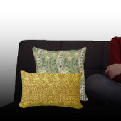 ヴィンテージウィリアムモリスダフォディルフラワーイエロー クッション