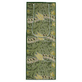 ヴィンテージウィリアムモリスダフォディルフラワーイエロー ワインギフトバッグ (正面)