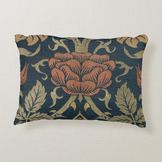 ヴィンテージウィリアムモリスバラアンドリリー アクセントクッション (裏面)