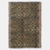 ヴィンテージウィリアムモリスバラアンドリリー スローブランケット (正面縦)