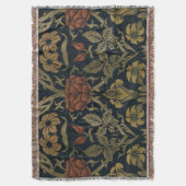 ヴィンテージウィリアムモリスバラアンドリリー スローブランケット (正面縦)