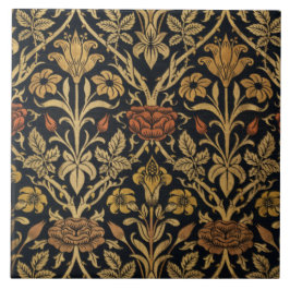 ヴィンテージウィリアムモリスバラアンドリリー タイル