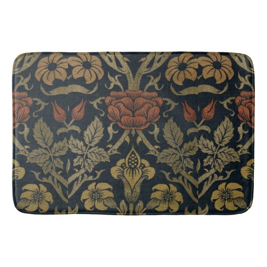 ヴィンテージウィリアムモリスバラアンドリリー バスマット (正面)