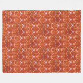 ヴィンテージウィリアムモリスバラアンドリリー フリースブランケット (正面(横))