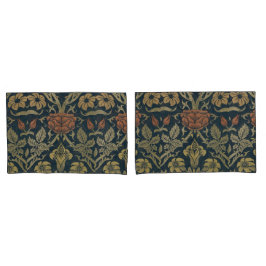 ヴィンテージウィリアムモリスバラアンドリリー 枕カバー